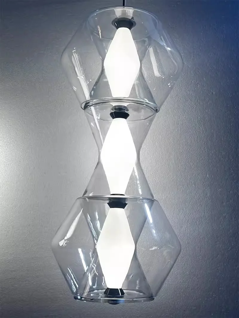 Künstlerische Glas Pendelleuchte