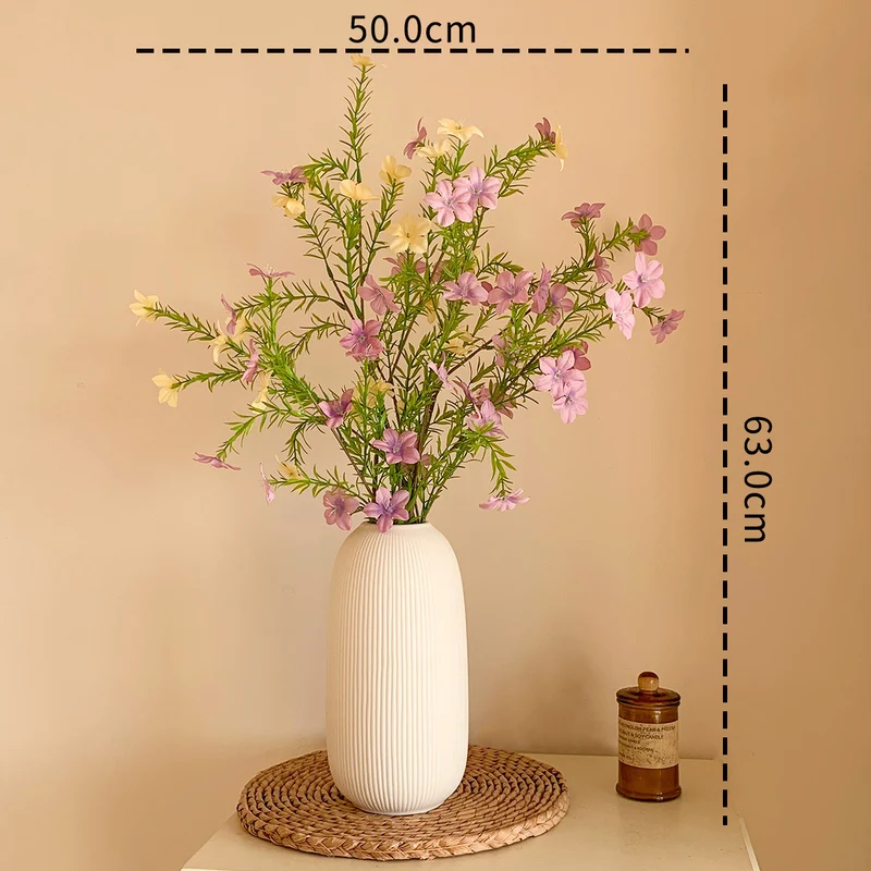 Elegante strukturierte Keram blumen vase