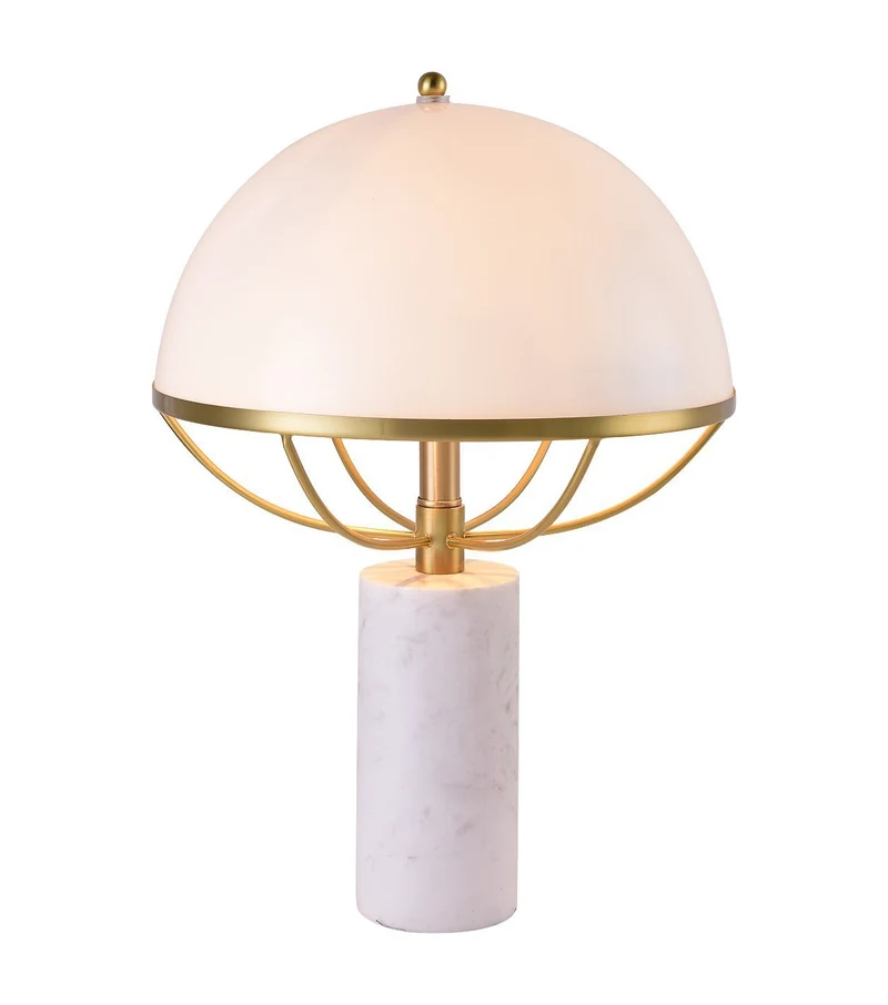 Elegante dekorative Tischlampe mit modernem Marmorfuß