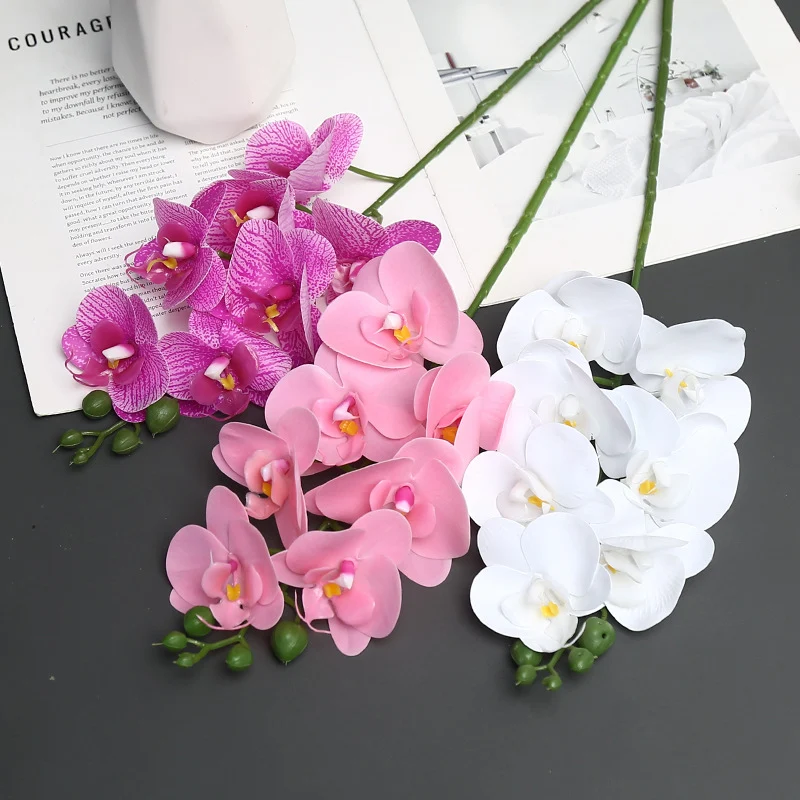 Realistische künstliche Orchideen-Stiel-Anordnung
