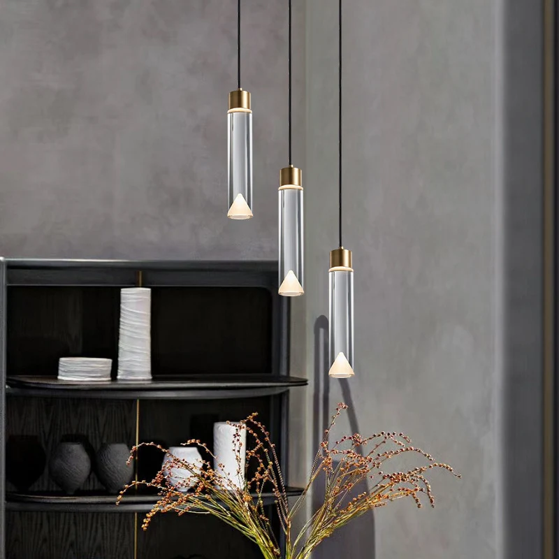 Elegante zylindrische Pendelleuchte