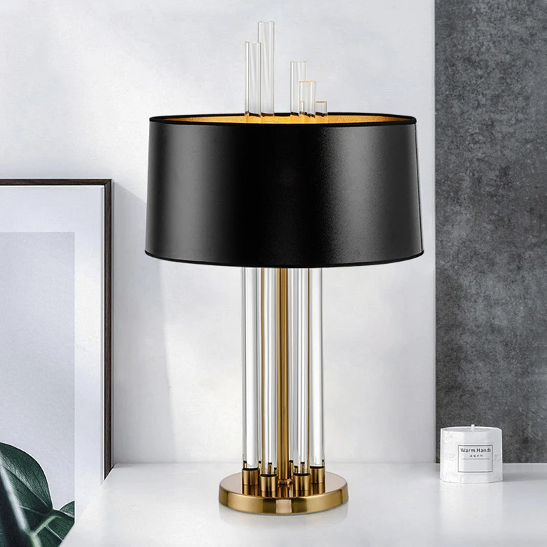 Elegante Kristallglas Tischlampe