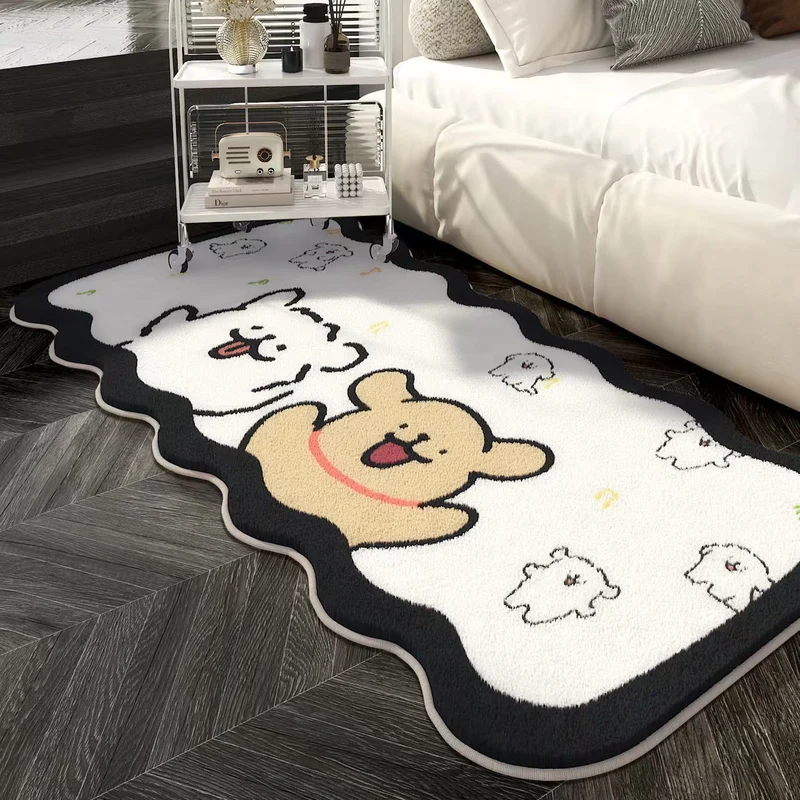 Cartoon Hund-förmiger dekorativer Teppich für den Wohnbereich