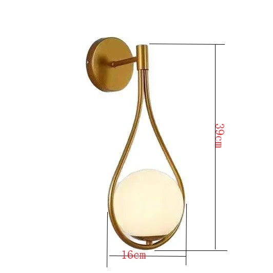 Moderne elegante Orb Wandleuchte