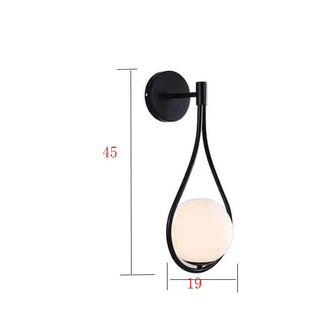 Moderne elegante Orb Wandleuchte