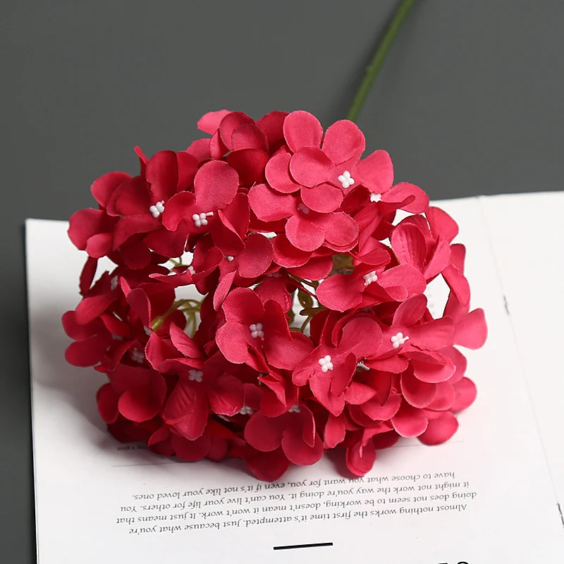 Realistische Florale Hortensienstiel