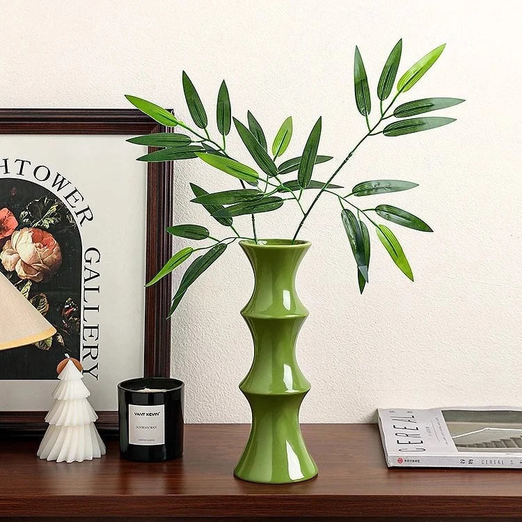 Zeitgenössische Bambus-Style Vase