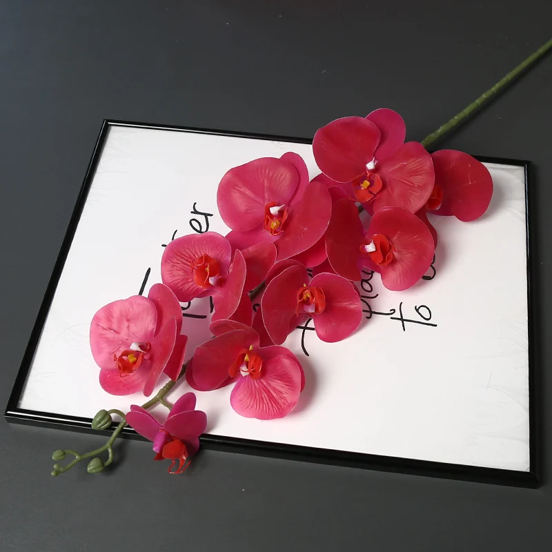 Faux-Orchideenblütenstiel für die Heimdekoration