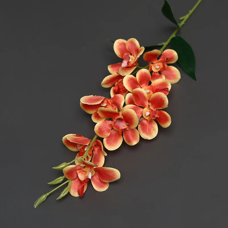 Elegante Faux-Orchideenstängel für die Heimdekoration