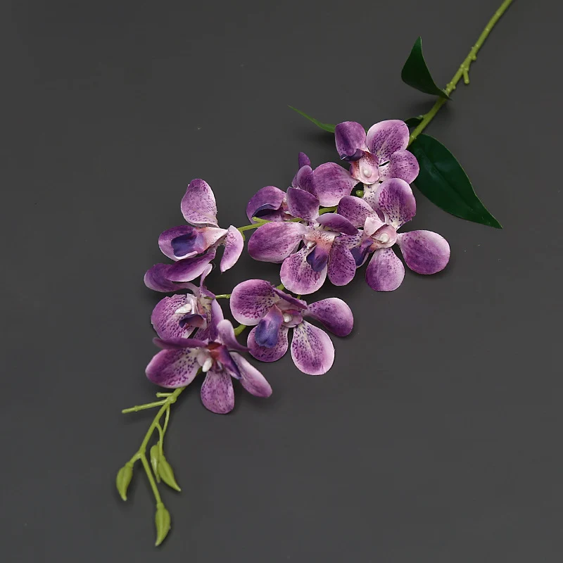 Elegante Faux-Orchideenstängel für die Heimdekoration