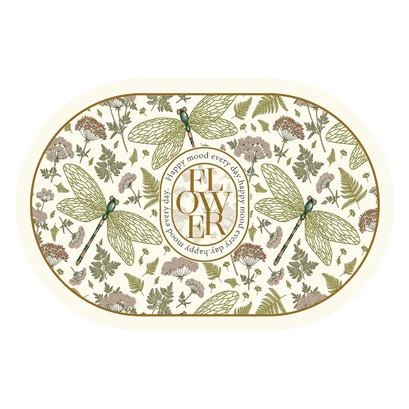 Blumenmuster Dekorativer Bodenmatte
