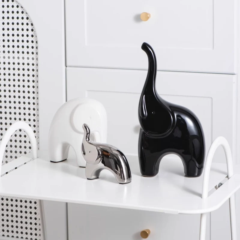 Dekorative Metall-Elefant-Figuren für Wohnkultur