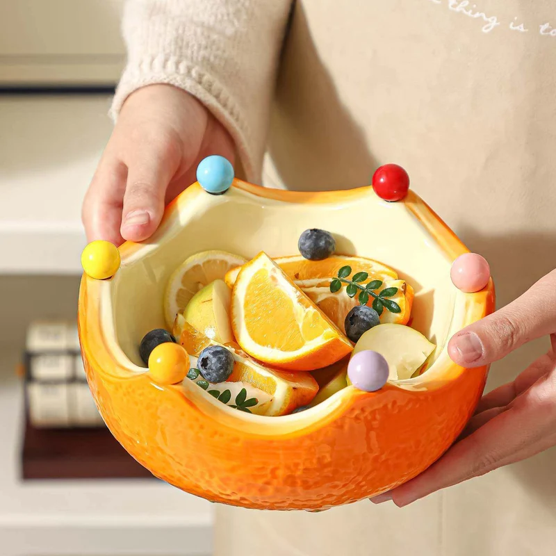 Dekorative Obstschale für die Tischpräsentation zu Hause