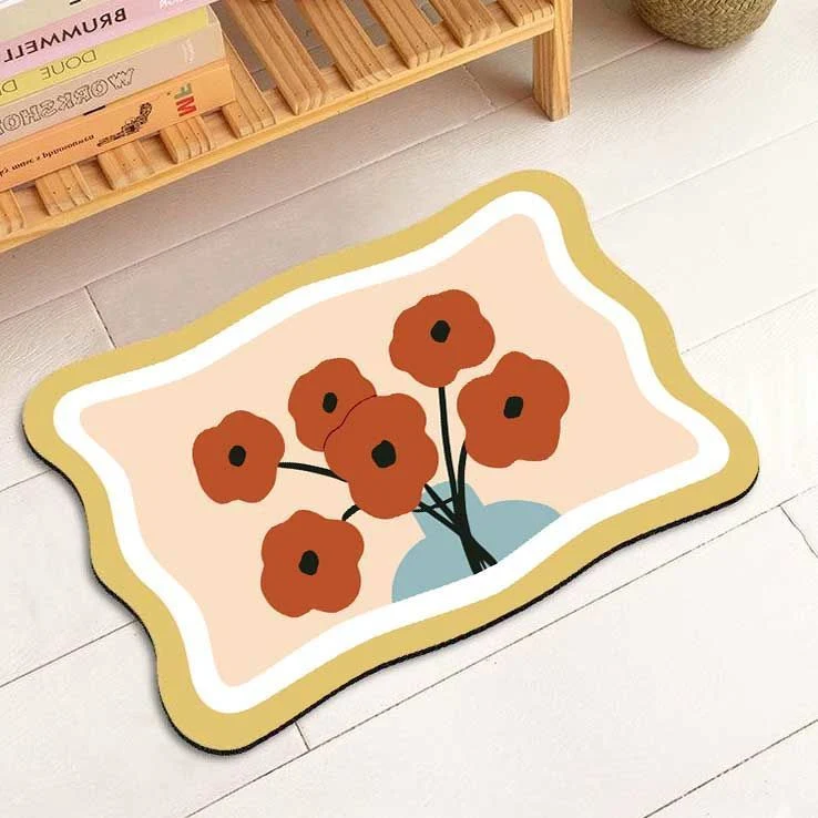 Florale dekorative Teppichmatte für die Wohnkultur