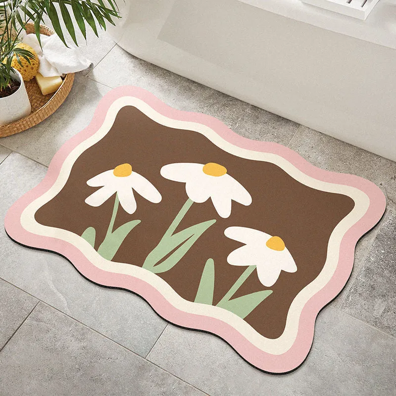 Florale dekorative Teppichmatte für die Wohnkultur