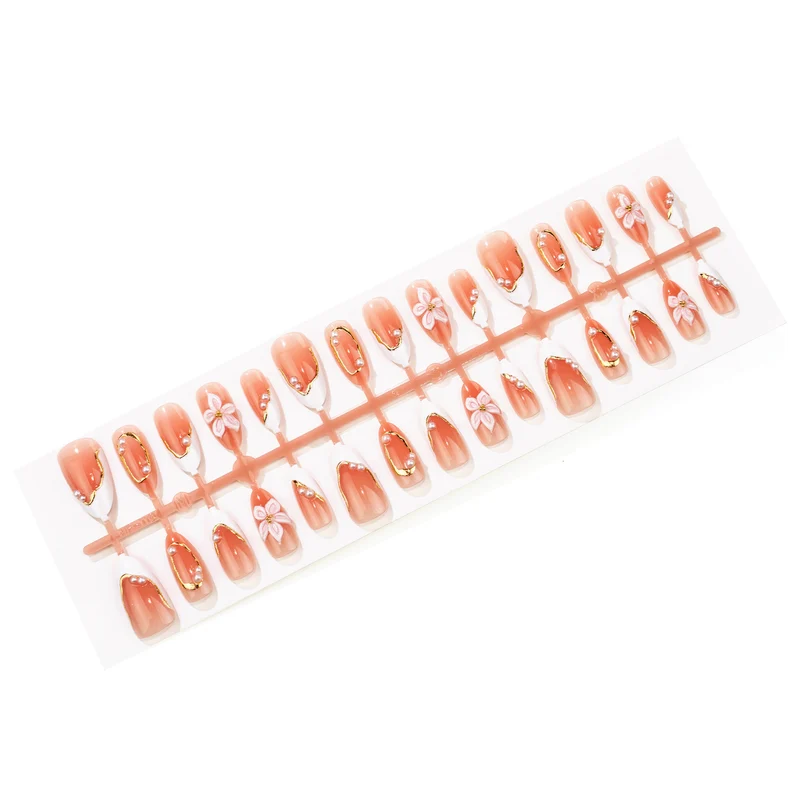 Press-On Floral Nail Art Set