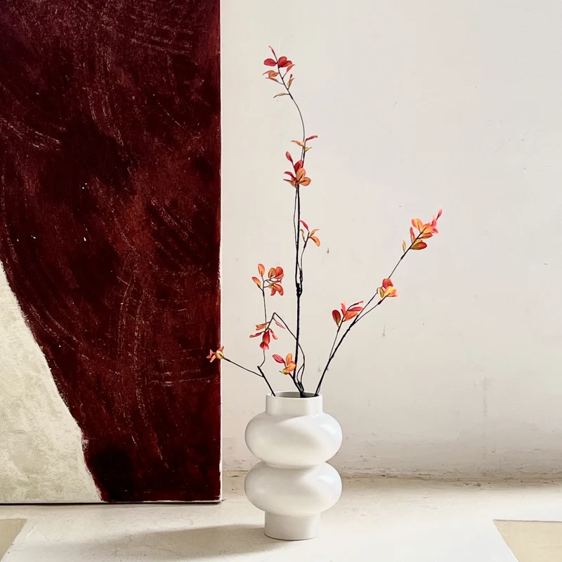 Zeitgenössische Keramische Blumenvase für die Hauseinrichtung