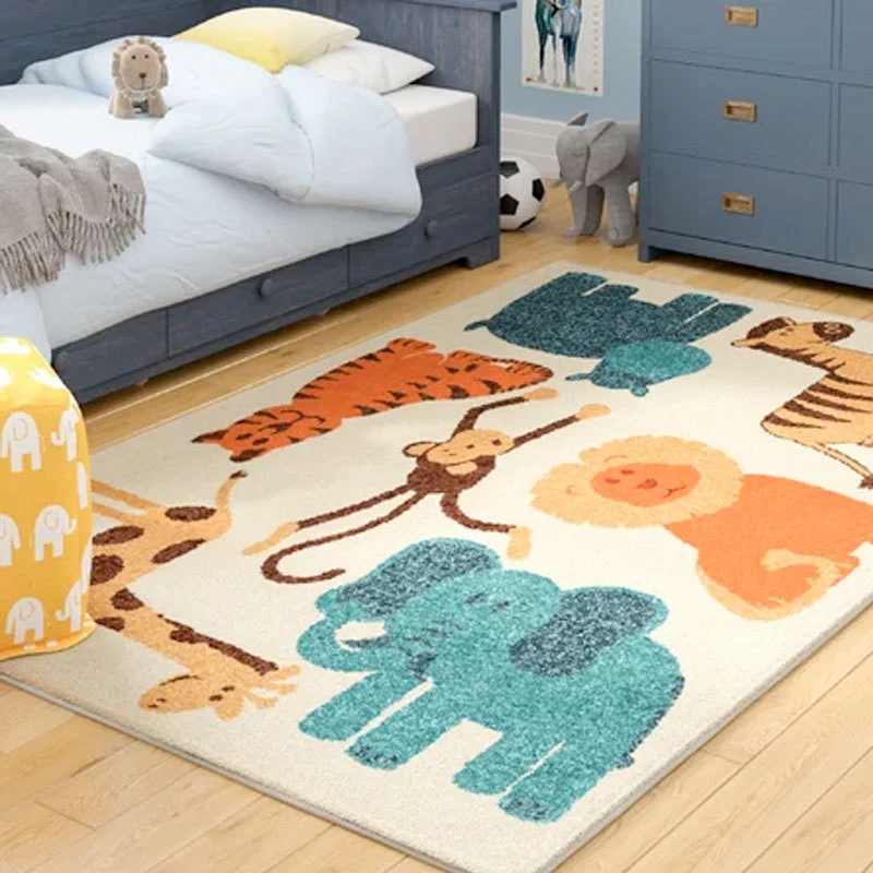 Niedlicher Kaninchen-Themen Decor-Arbeitsbereich Teppich für das Zuhause