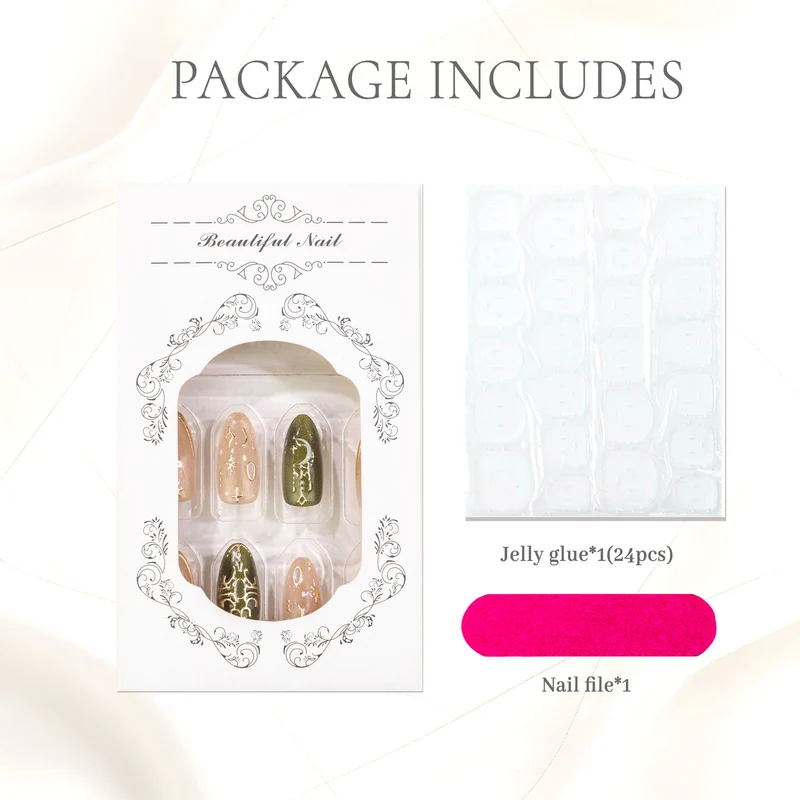 Elegantes Press-On Nagelkunstset