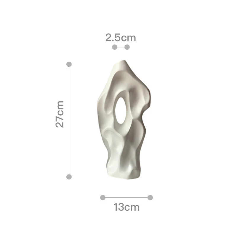 Abstracte Kunst Dekorative Vase für Wohnkultur