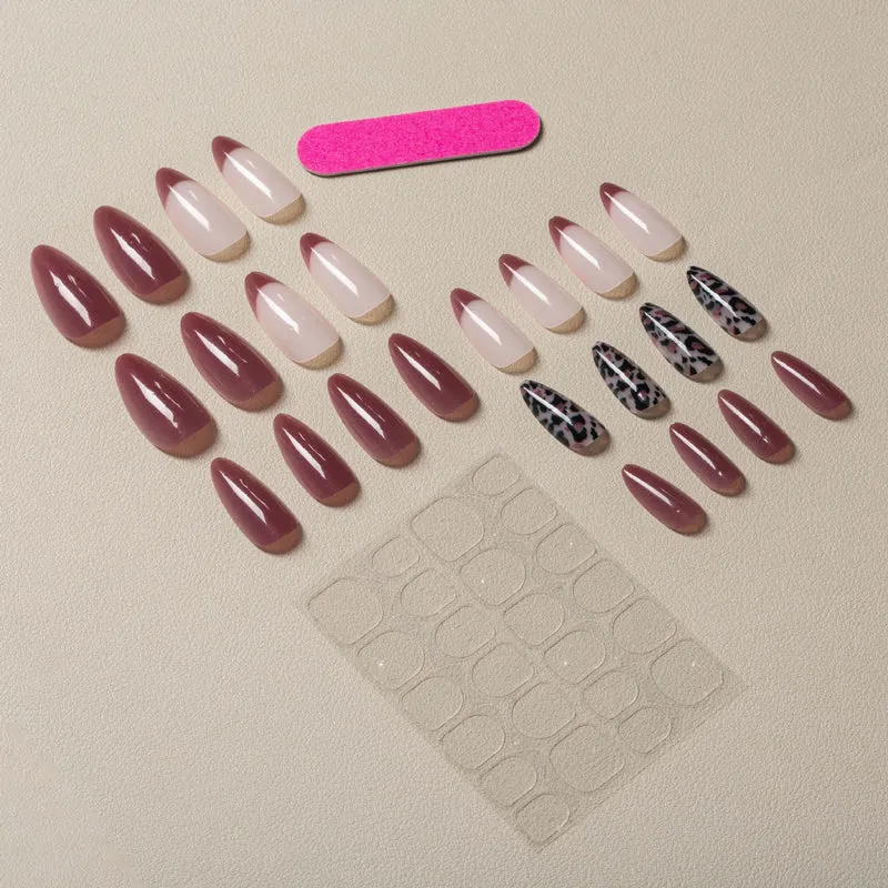 Stunning Künstlerische Press-On Nagel Set