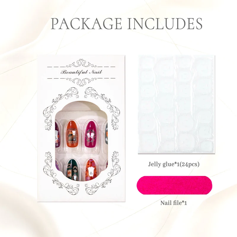 Dekoratives Press-On Nagelset