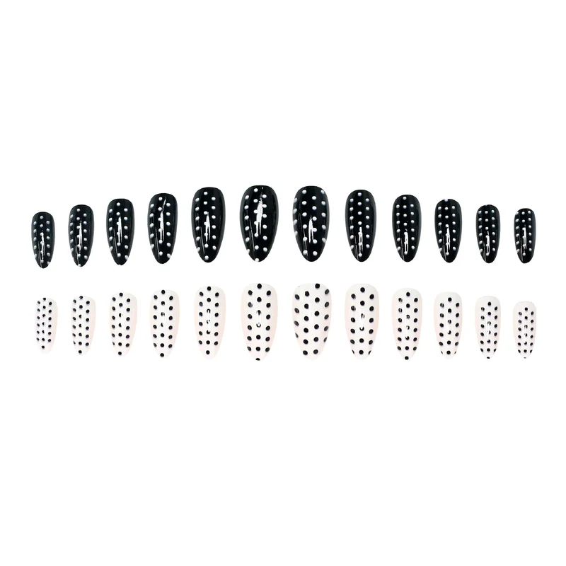 Polka Dot Press-On Nail Art Set