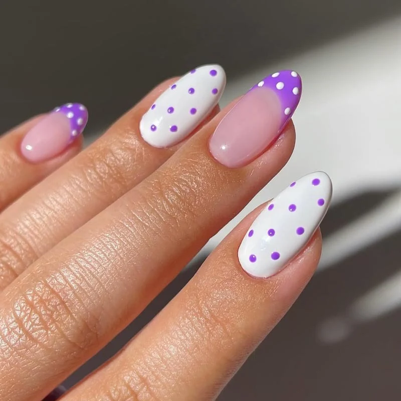 Polka Dot Press-On Nagelkunst