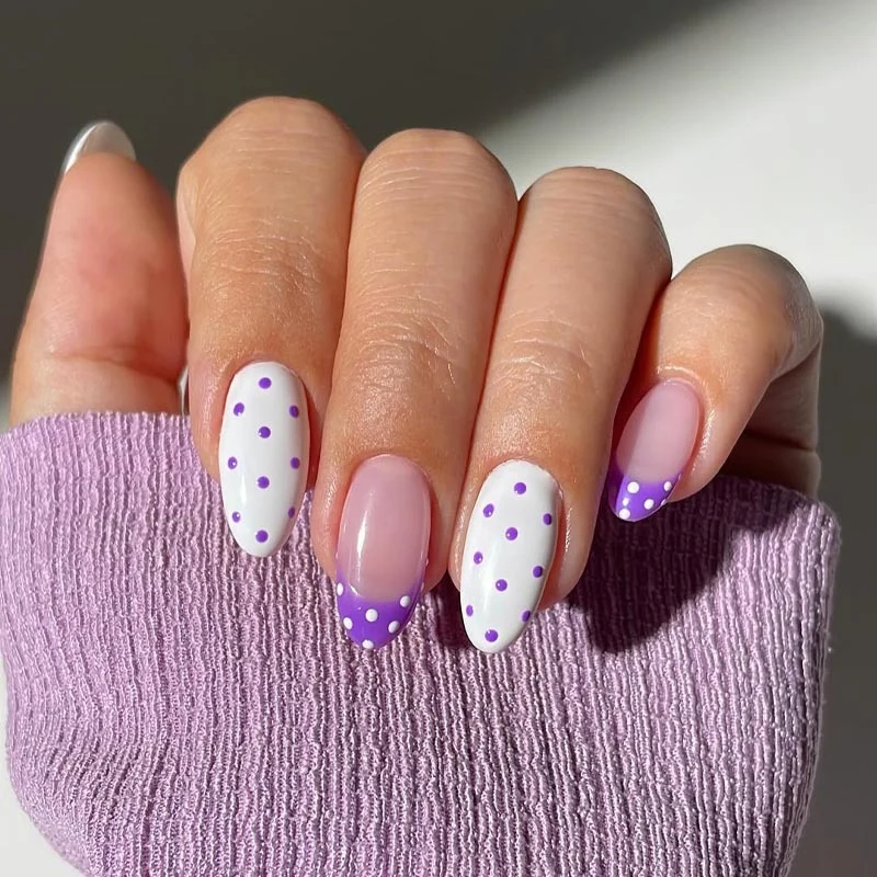 Polka Dot Press-On Nagelkunst