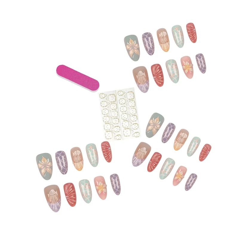 Künstlerische Press-On Nagelspitzen Set