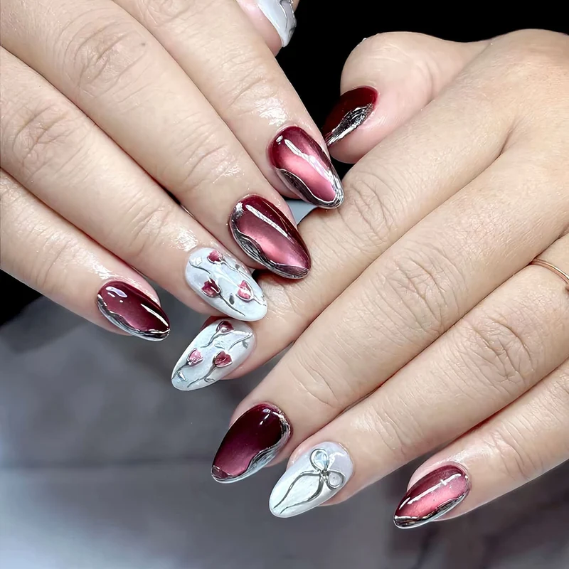 Elegante Press-On Nagelspitzen Set