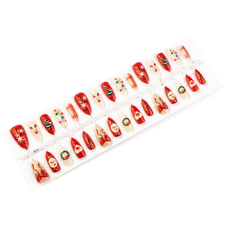 Kreatives, Feiertags-Themen Press-On-Nagelset