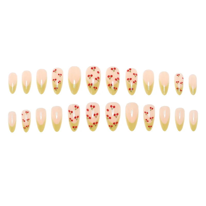 Kirschblüten-Themen Press-On Nagelset