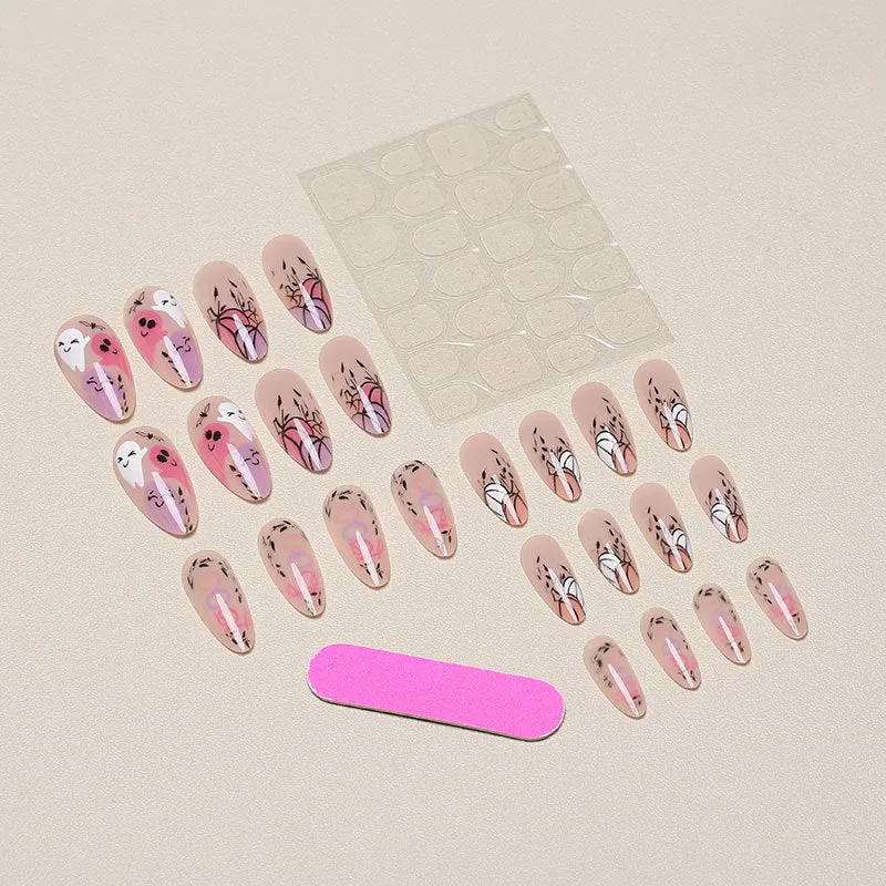 Halloween-Themen Druck-On-Nagelkunst Set