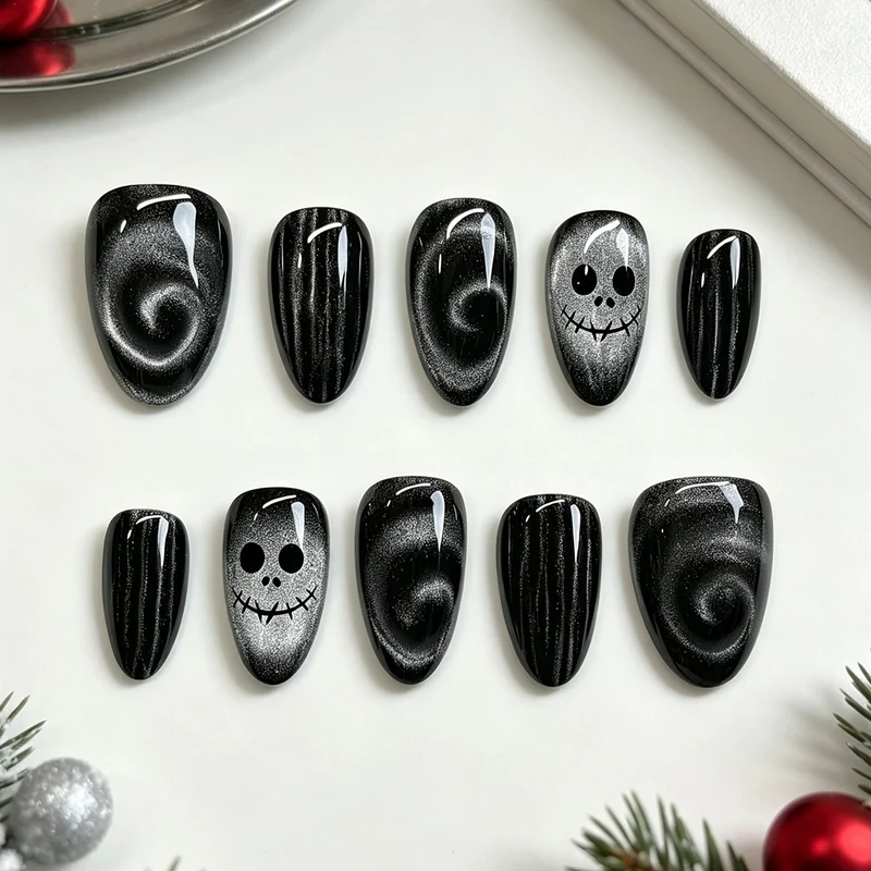 Künstlerisches Press-On Nagelset