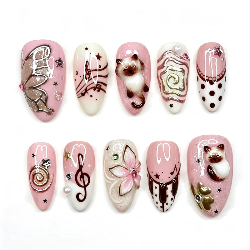Künstlerische Press-On Nagelkollektion