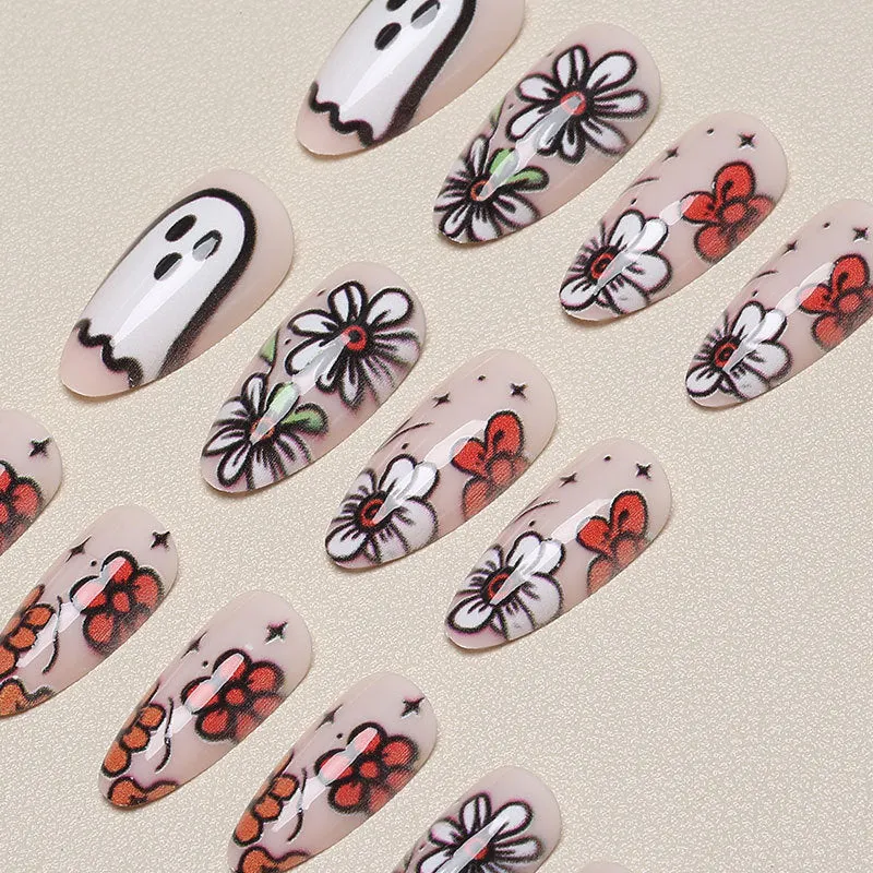 Künstlerisch thematische Press-On Nägel