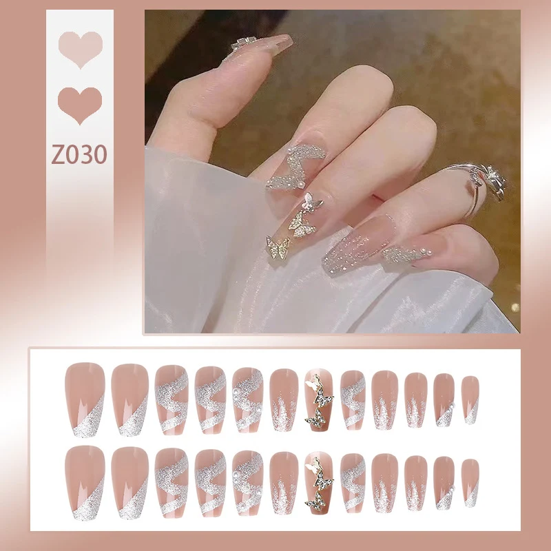 Glamorous Butterfly Nail Art Press-On Set