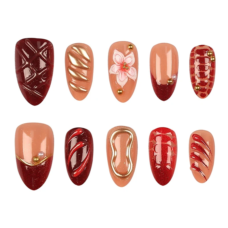 Künstlerische Nageldesign-Kollektion