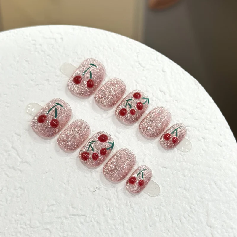 Kirschblüten Press-On Nail Art Set