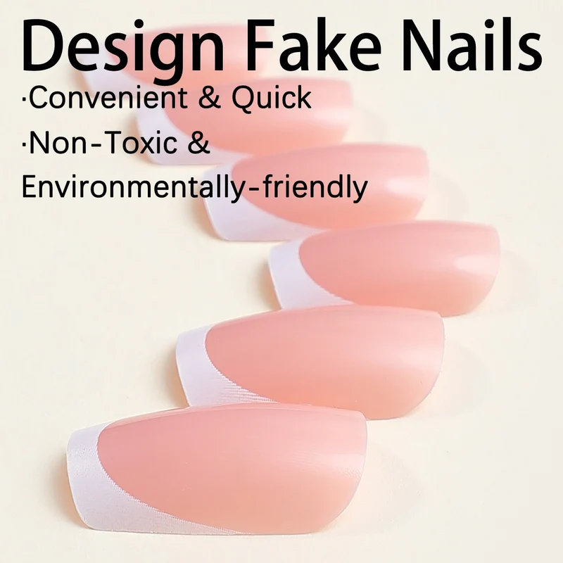 Kunstnagelset mit elegantem French-Design Karnz