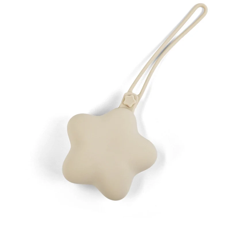 Weicher Silikon-Mini-Beutel Schlüsselanhänger in Sternform mit elastischer Schlaufe