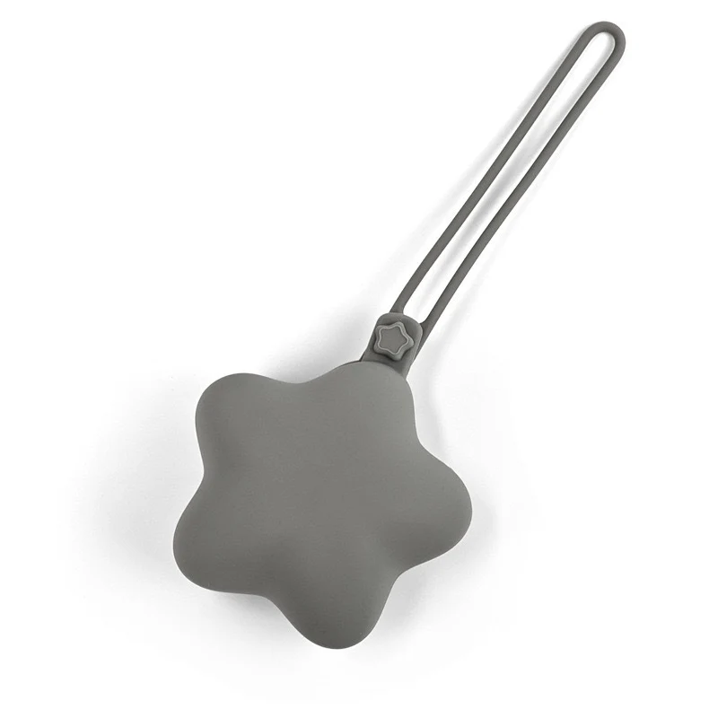 Silicone-Stern-Beißring mit Sicherheitsgurt und Schnellverschlussclip
