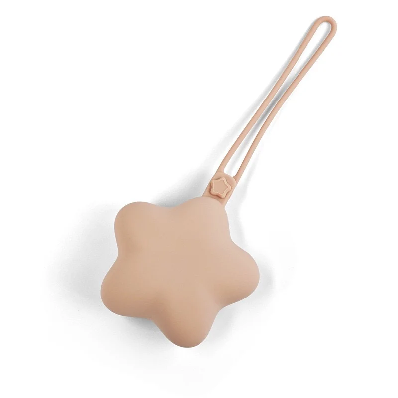 Silicone-Stern-Beißring mit Sicherheitsgurt und Schnellverschlussclip