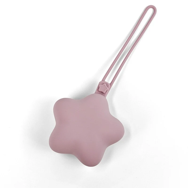 Silicone-Stern-Beißring mit Sicherheitsgurt und Schnellverschlussclip