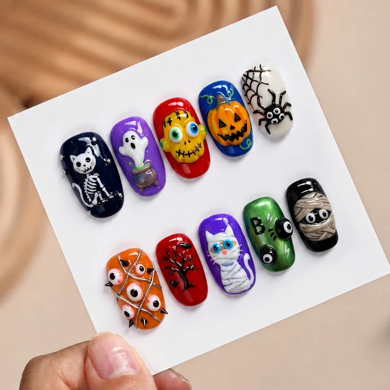 Halloween Kunstnagelset Karnz
