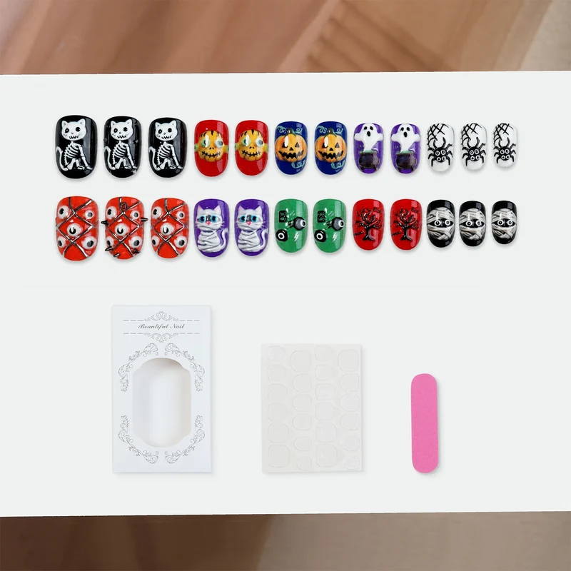 Halloween Kunstnagelset Karnz