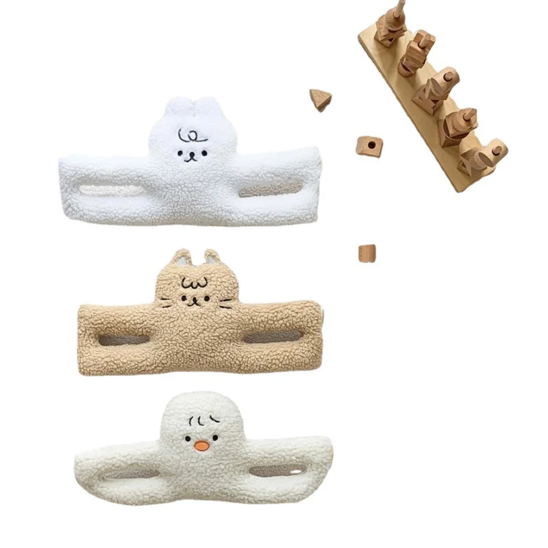 Sherpa-Fleece-Hasen-Handpuppe-Plüschspielzeug