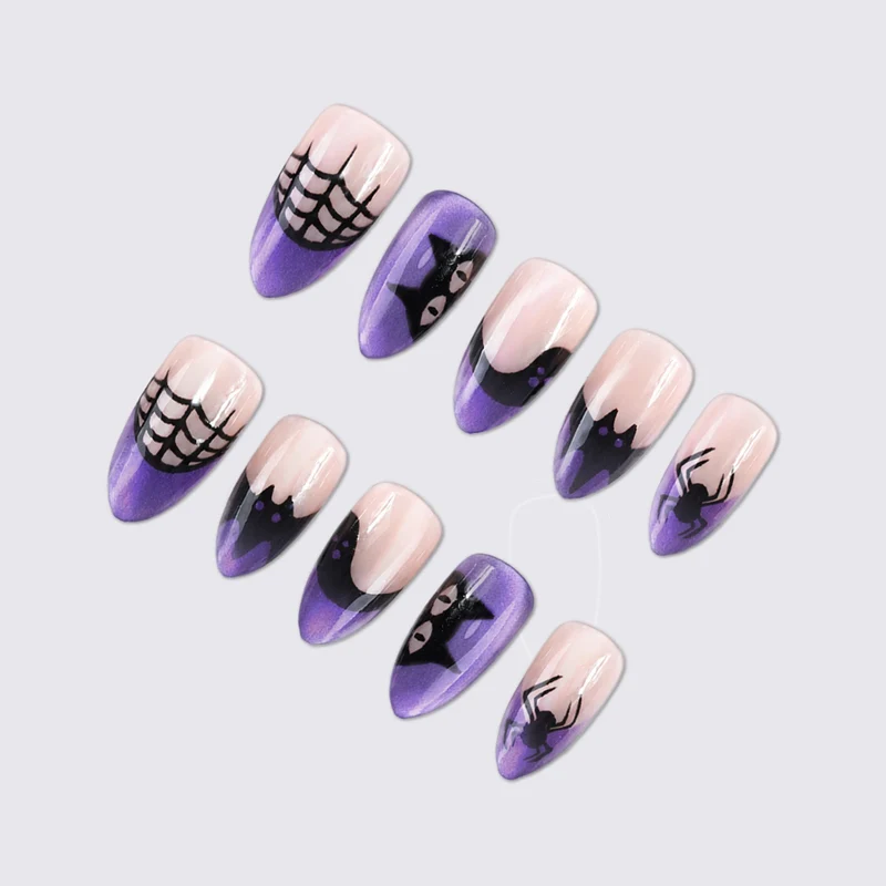 Kreatives Kunstnagelset mit Halloween-Motiven Karnz