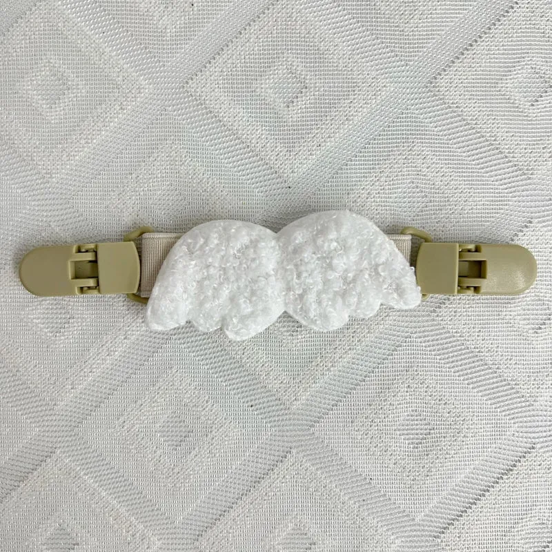 Plüsch Teddy Schnullerclip mit Sicherheitsverschluss und elastischem Band